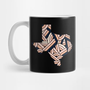 Texas Map Art Mug